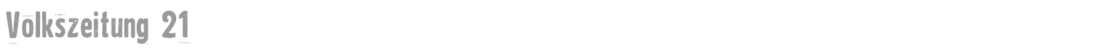 Volkszeitung 21 font preview